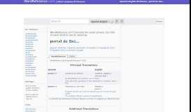 
							         portal de Belén - Diccionario Inglés-Español WordReference.com								  
							    