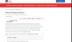 
							         Portal de Empleos Públicos - ChileAtiende								  
							    
