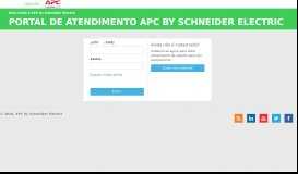 
							         Portal de Garantia APC By Schneider Electric								  
							    