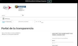 
							         Portal de la transparencia - SPRI								  
							    