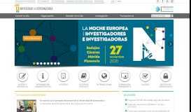 
							         Portal de la UEX - Bienvenido a la Universidad de Extremadura								  
							    