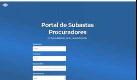 
							         Portal de subastas - Consejo General de Procuradores de España								  
							    