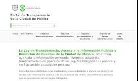 
							         Portal de Transparencia de la CDMX								  
							    