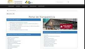 
							         Portal de Transparencia - Parlamento de Canarias								  
							    