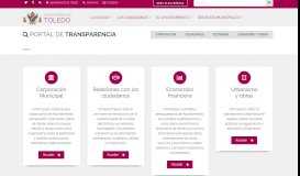 
							         Portal de Transparencia y Buen Gobierno | Ayuntamiento de Toledo								  
							    