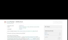 
							         [  ] Portal - Defective : Harry101UK : Free Download, Borrow, and ...								  
							    