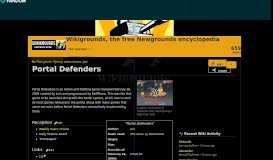 
							         Portal Defenders | Wikigrounds, the free Newgrounds encyclopedia ...								  
							    