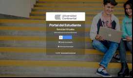 
							         Portal del Estudiante Servicios Virtuales - Universidad Continental								  
							    