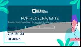 
							         portal del paciente portal del paciente - HLA								  
							    