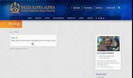 
							         Portal - Delta Kappa Alpha								  
							    