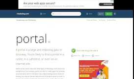 
							         portal - Dictionary Definition : Vocabulary.com								  
							    