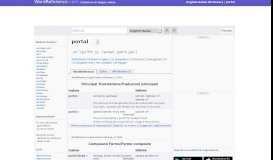 
							         portal - Dizionario inglese-italiano WordReference								  
							    