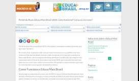 
							         Portal do Aluno Educa Mais Brasil: como funciona? Como se inscrever?								  
							    