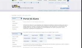 
							         Portal do Aluno — Universidade Tecnológica Federal do Paraná UTFPR								  
							    