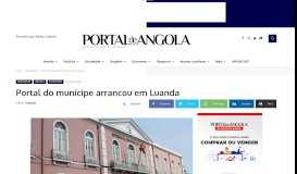 
							         Portal do munícipe arrancou em Luanda – Portal de Angola								  
							    