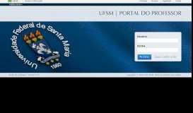 
							         Portal do professor - Página de login - UFSM | Gerenciamento de ...								  
							    