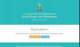 
							         Portal Dosen & Mahasiswa IAIN Samarinda								  
							    