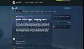 
							         Portal Easter Eggs - Beeping Radio :: Portal General Discussions								  
							    
