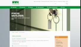 
							         Portal easyLogin - WWK Partnervertrieb - WWK Versicherungen								  
							    