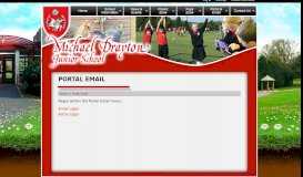
							         Portal Email | Michael Drayton Junior School								  
							    