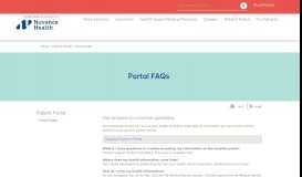 
							         Portal FAQs - Health Quest								  
							    