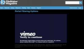 
							         Portal Filtering Options - ISO FileMaker Magazine								  
							    