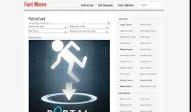 
							         Portal Font and Portal Logo - Font Meme								  
							    