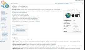 
							         Portal for ArcGIS - GIS Wiki | The GIS Encyclopedia								  
							    