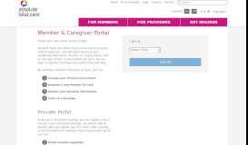 
							         Portal for Members | Login | Absolute Total Care								  
							    