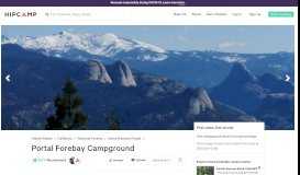 
							         Portal Forebay Campground, Sierra, CA: 1 Hipcamper Review								  
							    