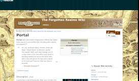 
							         Portal | Forgotten Realms Wiki | FANDOM powered by Wikia								  
							    