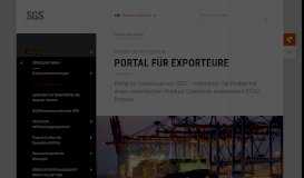 
							         Portal für Exporteure | Öffentlicher Sektor | SGS Deutschland - SGS.com								  
							    