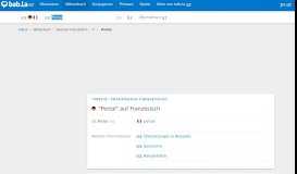 
							         Portal - Französisch-Übersetzung - bab.la Deutsch-Französisch ...								  
							    