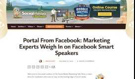 
							         Portal From Facebook - Social Media Examiner								  
							    