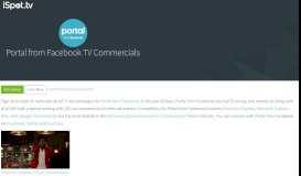 
							         Portal from Facebook TV Commercials - iSpot.tv								  
							    