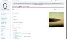 
							         Portal (Galileo Galilei) - generasia								  
							    