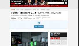 
							         Portal GAME MOD Rexaura v1.3 - download | gamepressure.com								  
							    