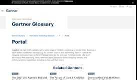 
							         Portal - Gartner IT Glossary								  
							    