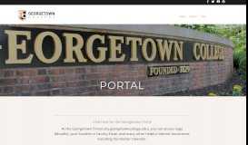 
							         Portal | Georgetown College								  
							    