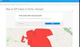 
							         Portal, Georgia ZIP Code Map - Updated May 2019 - Zipdatamaps								  
							    