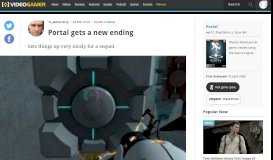 
							         Portal gets a new ending - VideoGamer.com								  
							    