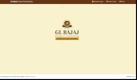 
							         Portal | GL Bajaj Group of Institutions								  
							    
