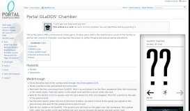 
							         Portal GLaDOS' Chamber - Portal Wiki								  
							    