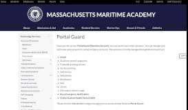 
							         Portal Guard | Massachusetts Maritime Academy								  
							    