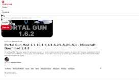 
							         Portal Gun Mod 1.6.4 | 1.7.4 | 1.7.2 - Pinterest								  
							    