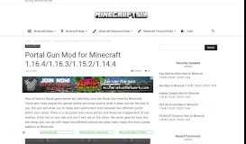 
							         Portal Gun Mod for Minecraft 1.12.2 | MinecraftSix								  
							    