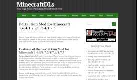 
							         Portal Gun Mod for Minecraft 1.6.4/1.7.2/1.7.4/1.7.5 – MinecraftDLs								  
							    