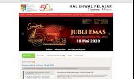 
							         Portal Hal Ehwal Pelajar dan Alumni | UKM								  
							    