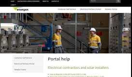 
							         Portal help - Energex								  
							    
