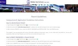 
							         Portal (Help?) - Mater Dei School								  
							    
